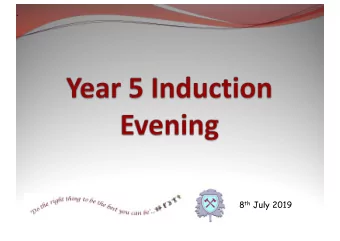 8 th July 2019  Learning at Ryders Hayes  Learning begins with the first steps onto the