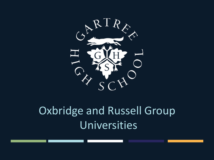 oxbridge and russell group universities