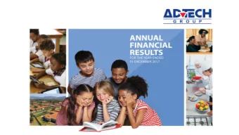 Financials  Academic excellence  Schools division  Tertiary division  Resourcing division  Africa