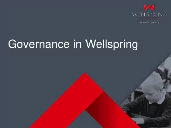Governance in Wellspring  Wellspring Academy Trust  Our Academies  There are  currently 15