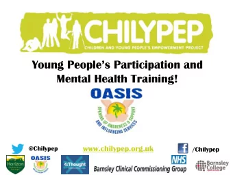 www.chilypep.org.uk  @Chilypep  /Chilypep  Chil  ilypep  ypep st  stran  rands  ds of wo  f work