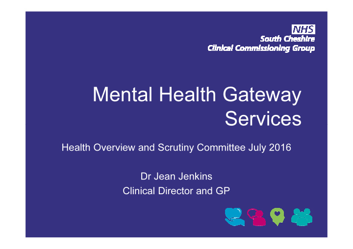 mental health gateway services services