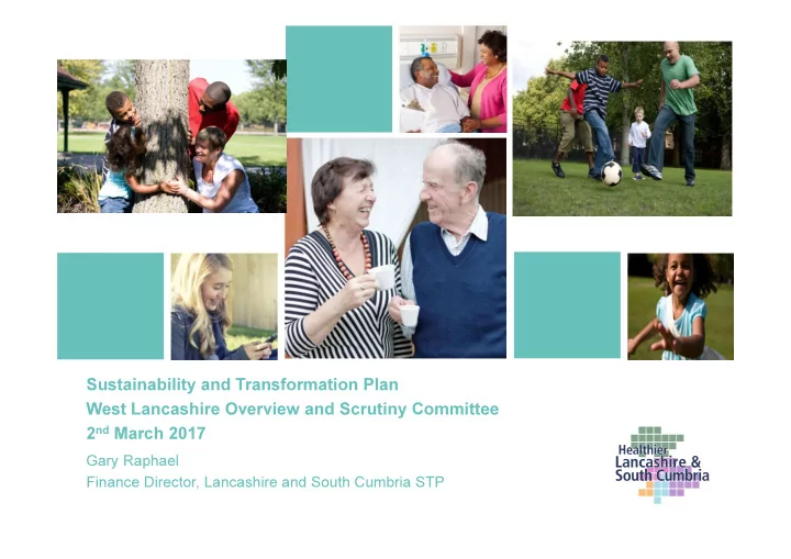 sustainability and transformation plan west lancashire