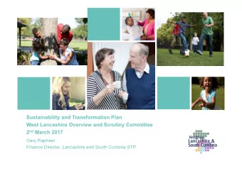 Sustainability and Transformation Plan  West Lancashire Overview and Scrutiny Committee 2 nd March