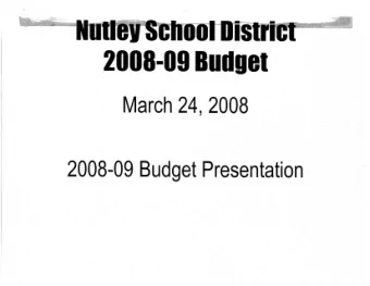 March  24,  2008   2008-09  Budget  Presentation  DiSlfl  .  2008-09  Budget  The  Budget