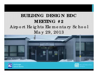 BUIL  BUIL  DING  DESIG N BDC  DING  DESIG N BDC  MEET  MEET  ING  # 2  ING  # 2  Airp o rt He ig