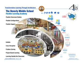The  The Beverly  Beverly Middle  Middle School  School  Flexible  Flexible Learning  Learning