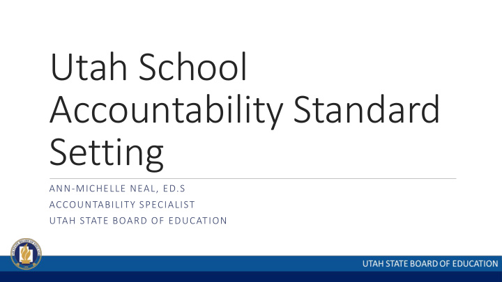 accountability standard setting