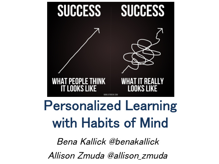 personalized learning with habits of mind