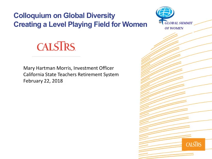 colloquium on global diversity