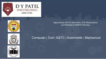 Computer | Civil | E&amp;TC | Automobile | Mechanical  Our Leadership Team  Honble Dr D Y Patil