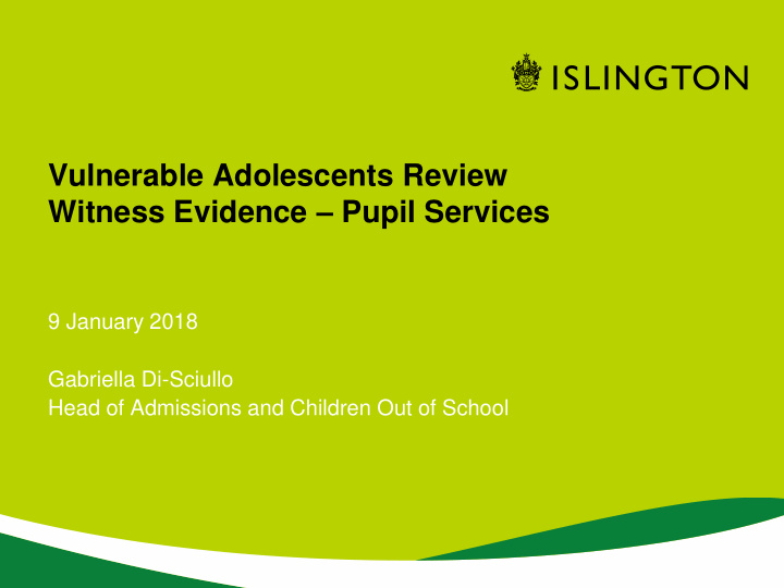 vulnerable adolescents review witness evidence pupil