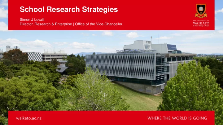 school research strategies