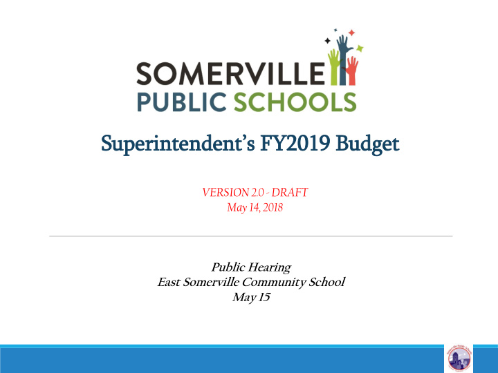 superintendent s fy2019 budget