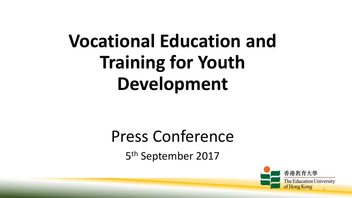 vocational education and
