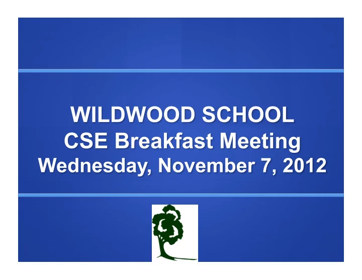 wildwood school s mission is to educate students with