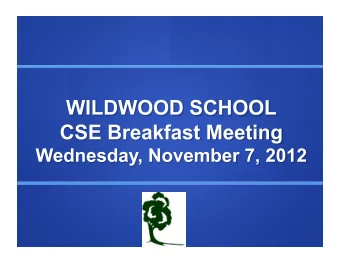 Wildwood Schools Mission is to educate  students with autism spectrum disorders,  neurological