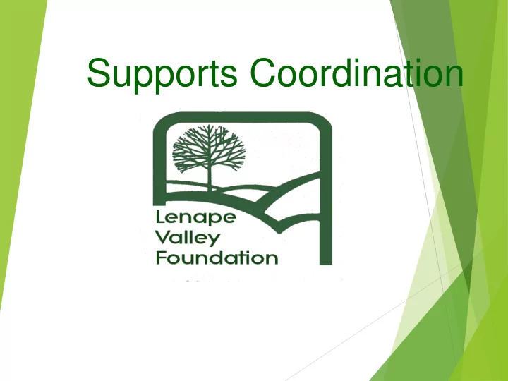 supports coordination who we are