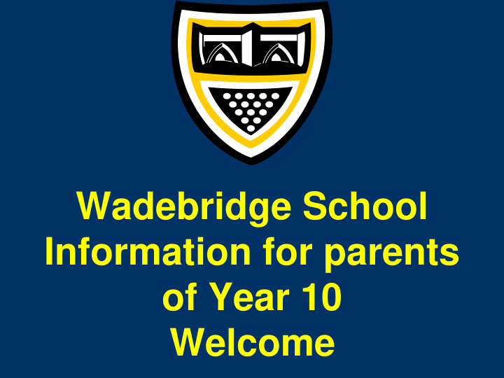 information for parents