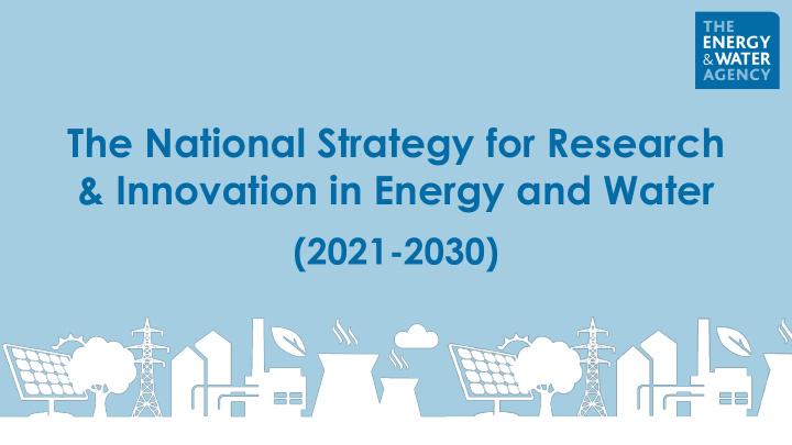 the national strategy for research