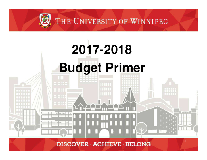 2017 2018 budget primer