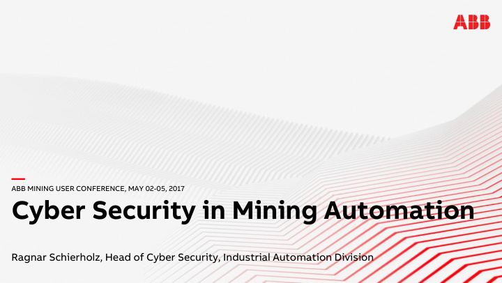 cyber security in mining automation