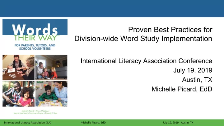 proven best practices for division wide word study
