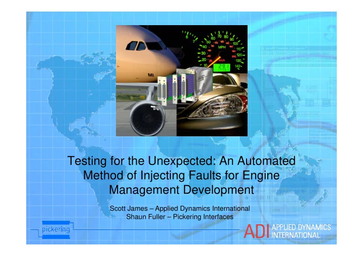 testing for the unexpected an automated t ti f th u t d a