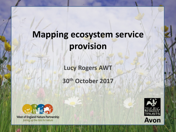 mapping ecosystem service provision