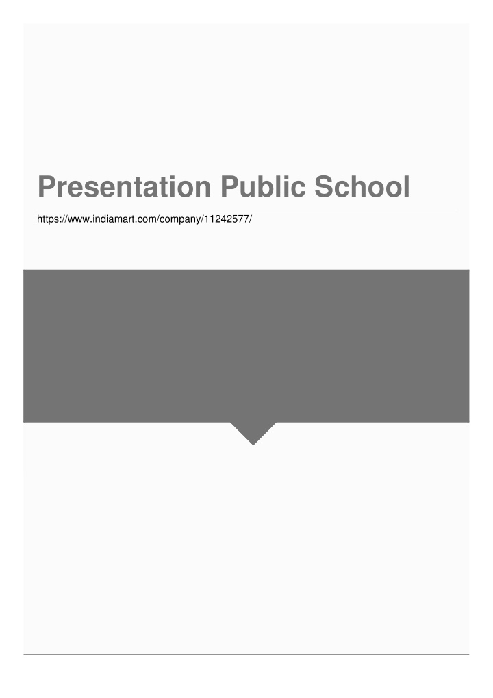 presentation public school