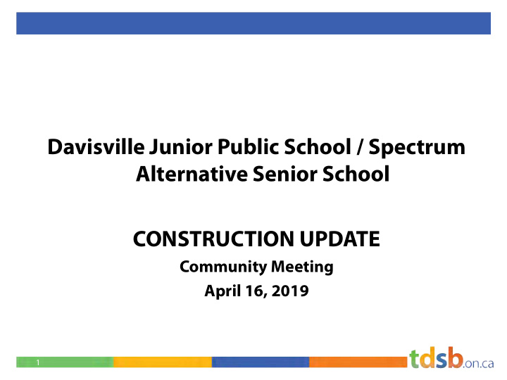 davisville junior public school spectrum alternative