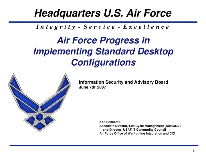 headquarters u s air force