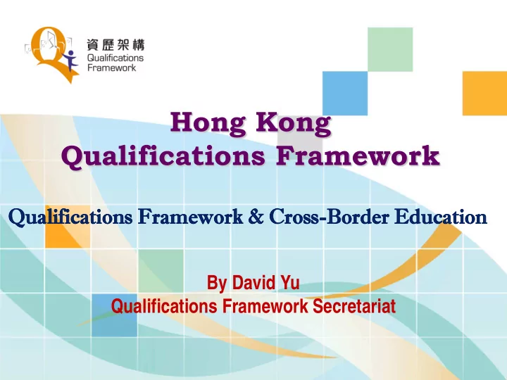 hong kong qualifications framework