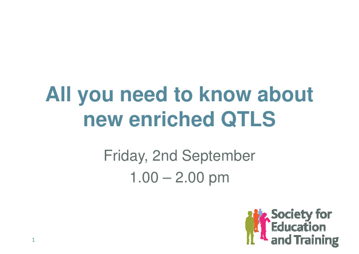 all you need to know about new enriched qtls