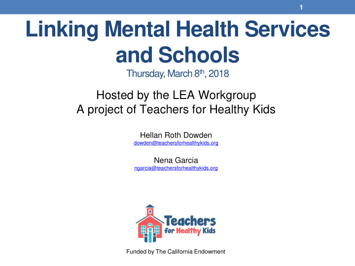 linking mental health services