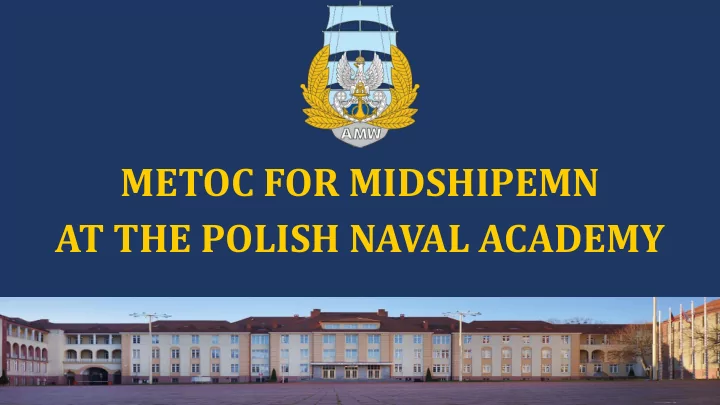 metoc for midshipemn