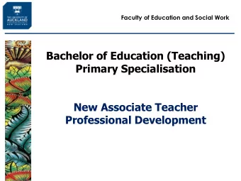 New Associate Teacher  Professional Development  Workshop Overview  8.45  Coffee/Tea 9.00