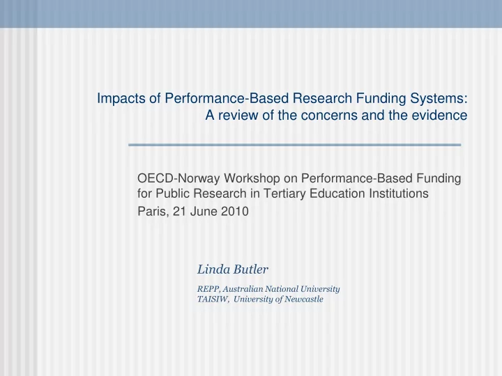 a review of the concerns and the evidence