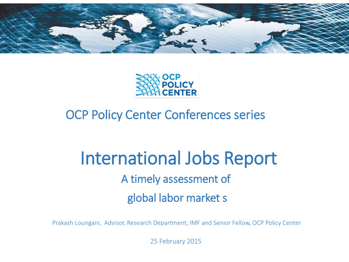 in international jobs report