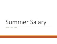 summer salary