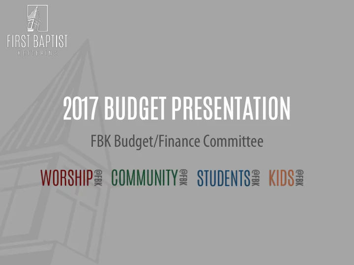 2017 budget pr presentation