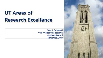 UT Areas of  Research Excellence  Image Size  360 W x 540 H  Then Scale image to fit.  Frank J.