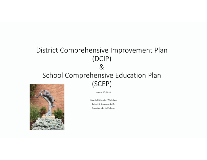 district comprehensive improvement plan dcip school