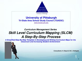 1  C  University of Pittsburgh  Tri-State Area School Study Council (TSASSC)  www.tristate.pitt.edu