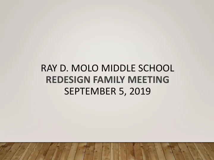 ray d molo middle school