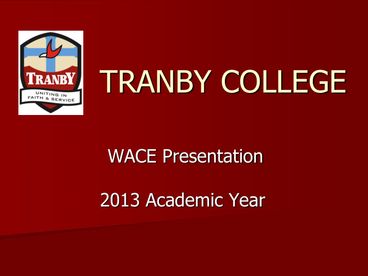 tranby college