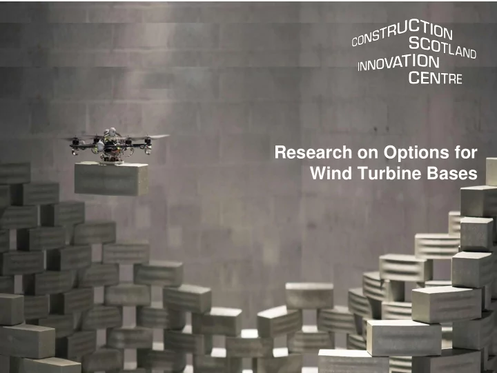 wind turbine bases