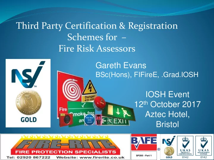 fire risk assessors