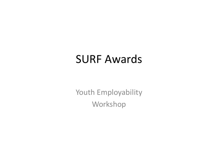surf awards