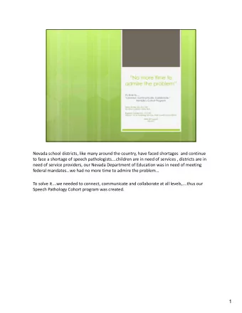 1  Connectingconnecting the dots Supply and DemandData, Programs, People  Why did